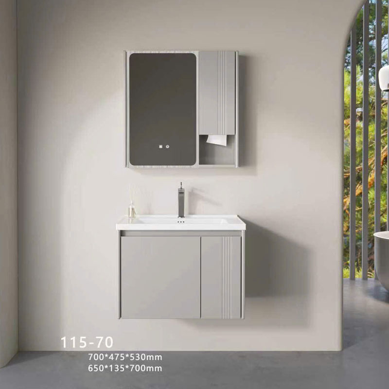 Bộ tủ chậu lavabo YS115 sử dụng inox 304 không gỉ chống nước