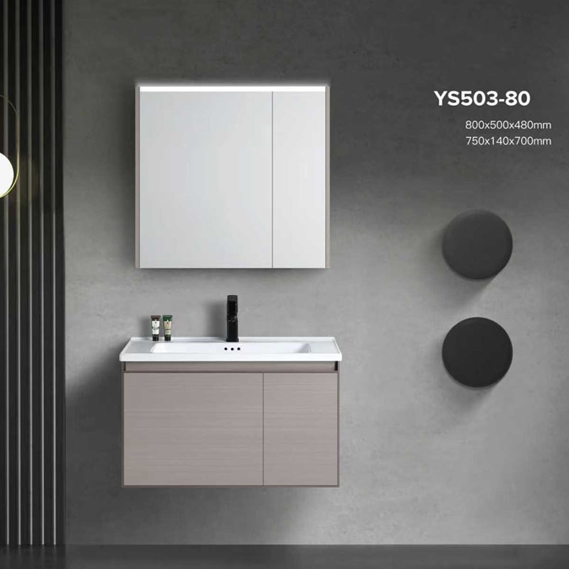 Bộ tủ chậu phòng tắm 503 PVC cao cấp thiết kế hiện đại chống nước