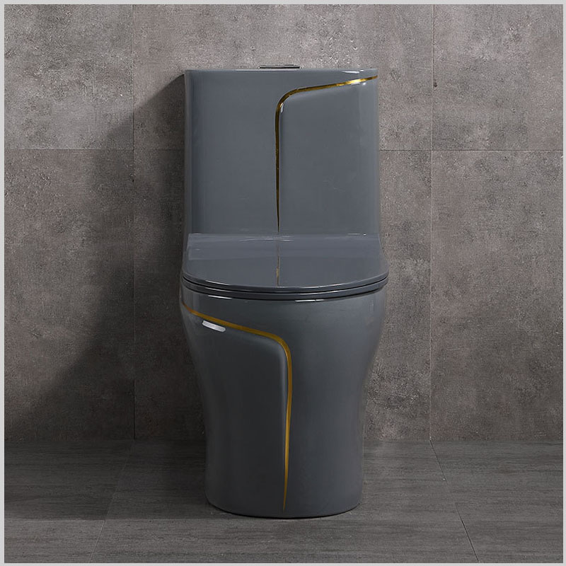 Bồn cầu 1 khối KR30G màu xám toàn cảnh thiết kế hiện đại