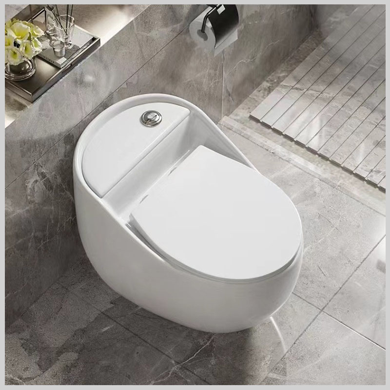 Bồn cầu 1 khối trứng SKL7 nhập khẩu cao cấp, thiết kế nguyên khối sang trọng