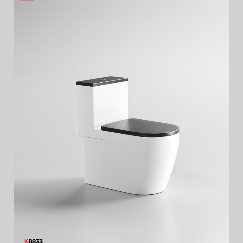Bồn cầu liền khối Krasic K8833 men tuyết Nano chống bám bẩn