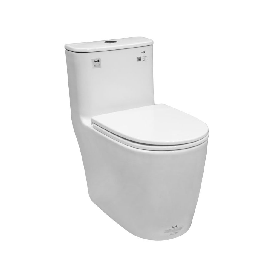 Bồn cầu liền khối nano LK156 – xả xoáy mạnh, chống bám bẩn, phù hợp combo nhà tắm RG30