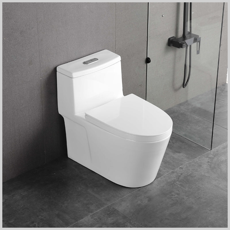 Bồn cầu liền khối R822 men sứ nano, xả xoáy kép – Combo CR82