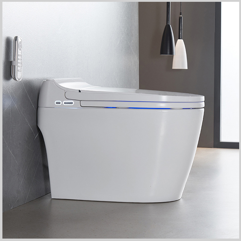 Bồn cầu R-203 tích hợp đèn LED hiển thị ban đêm