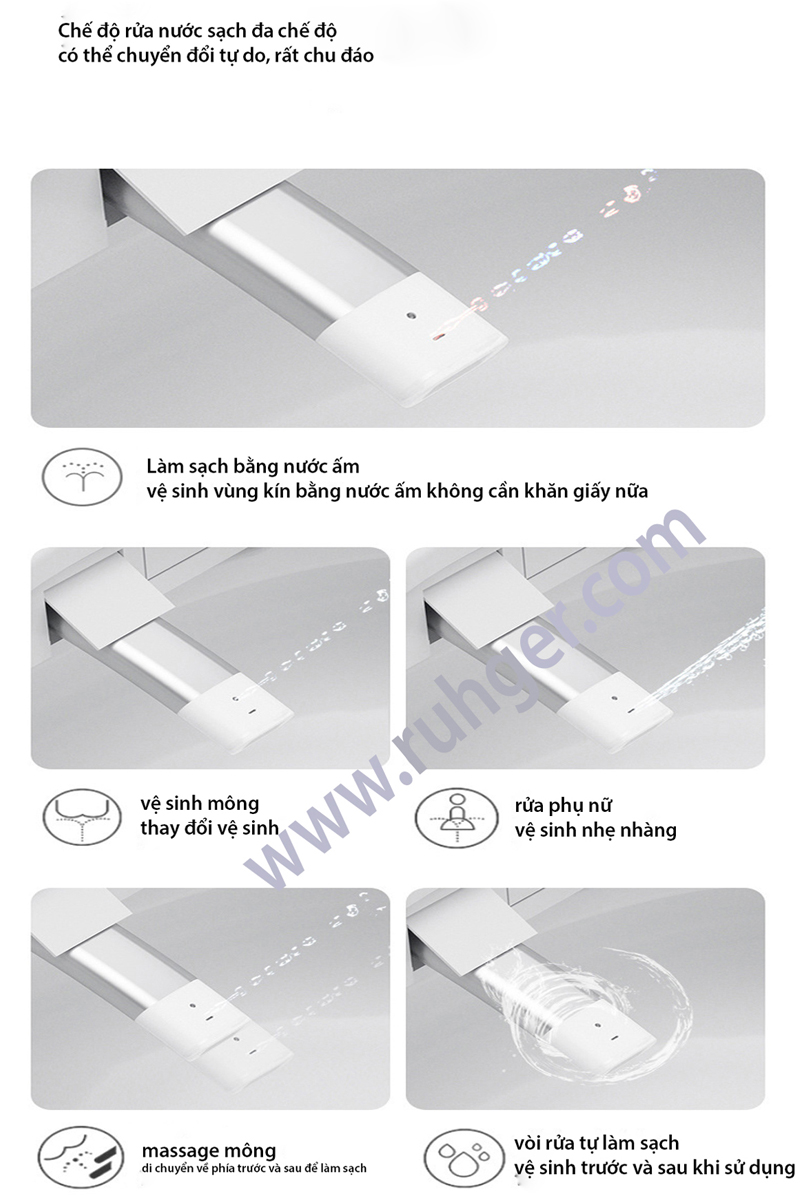 Vòi xịt đa chức năng vệ sinh hậu môn và phụ nữ
