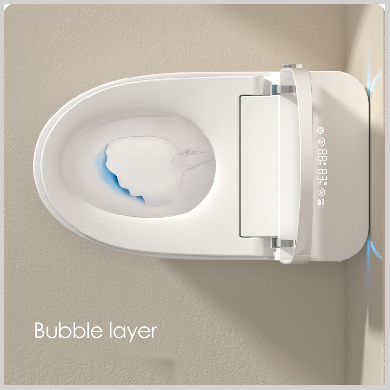 Lớp bọt bong bóng ngăn bắn nước và khử mùi hiệu quả