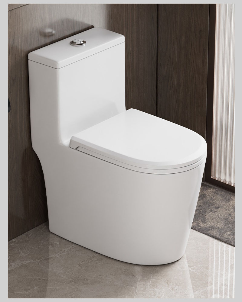 Bồn cầu R68 nắp êm, bo tròn sang trọng, phù hợp phòng tắm hiện đại
