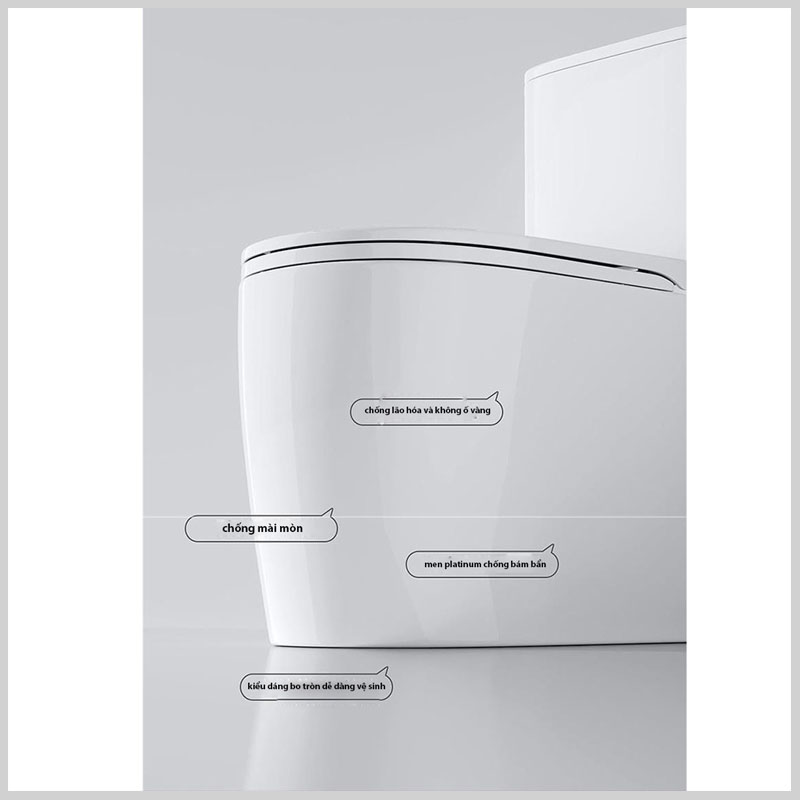 Bồn cầu TEADY LK155 men Nano Platinum chóng bám bẩn