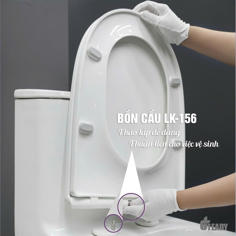 Nắp bồn cầu TEADY LK156 đóng êm, chất liệu cao cấp, chống xước