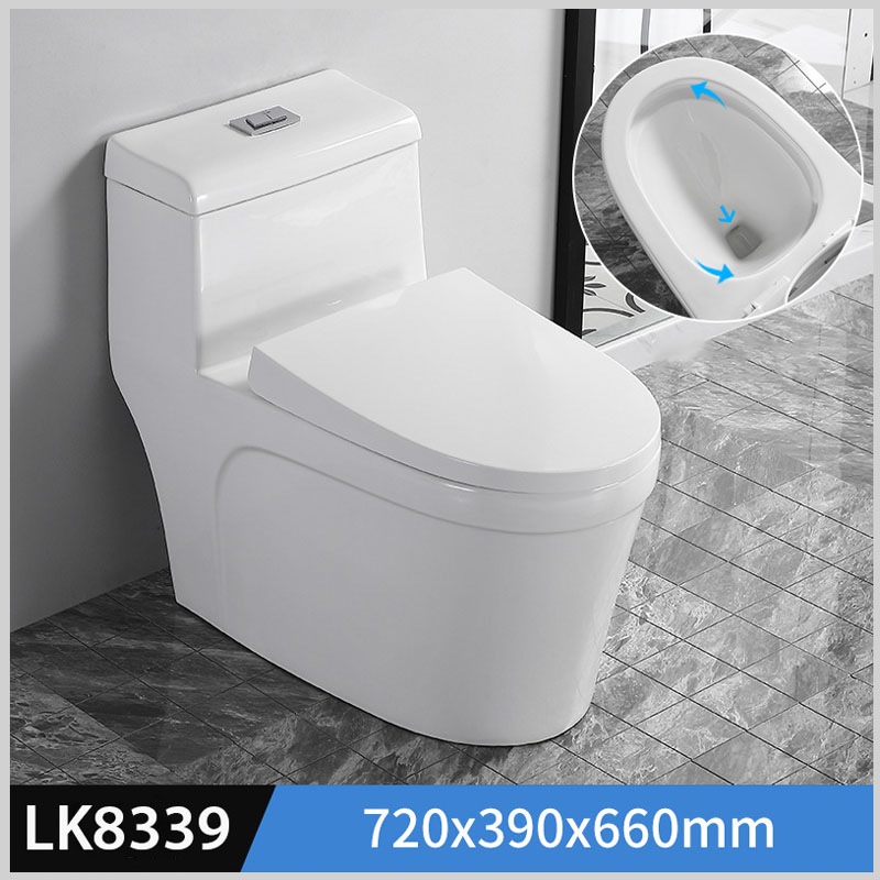 Bồn cầu Teady LK8339 men Nano Platinum cao cấp