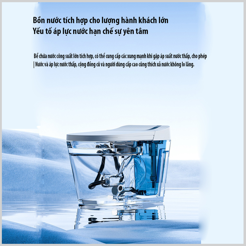 Bồn cầu thông minh R-46 tiết kiệm nước và điện