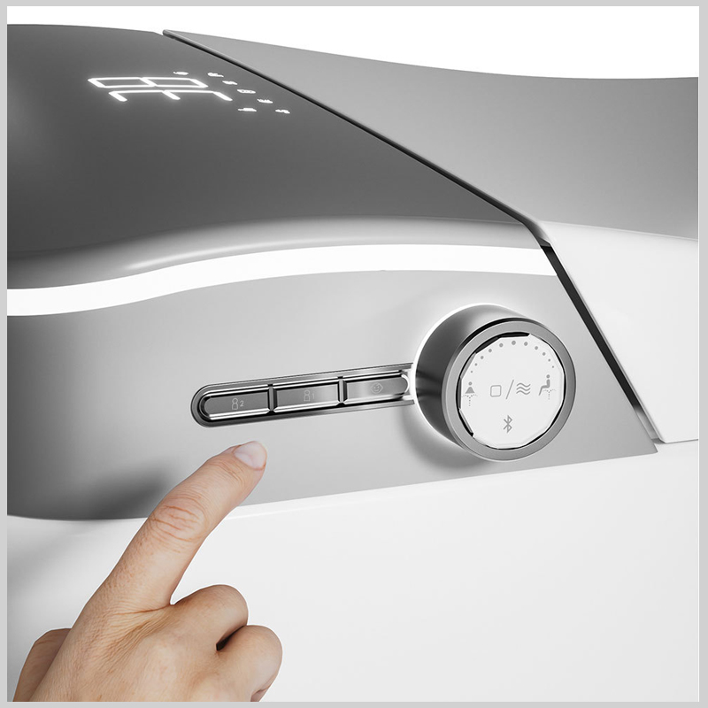 Bồn cầu thông minh R44 giúp tiết kiệm nước và điện tối ưu