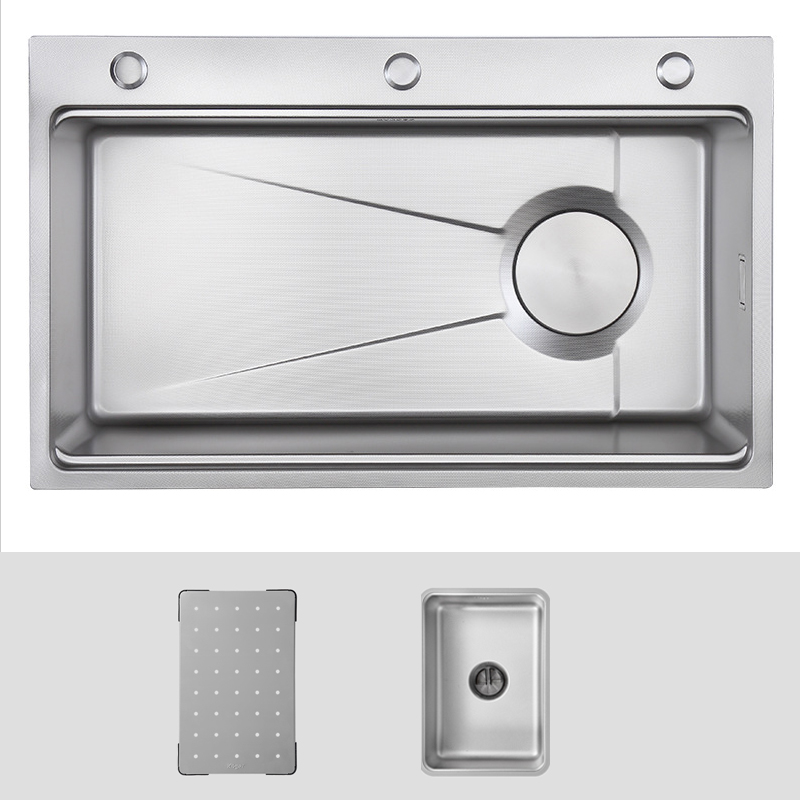 Bồn Rửa Bát 7848D Inox 304 1 hố – Thiết kế hiện đại, chống xước hiệu quả