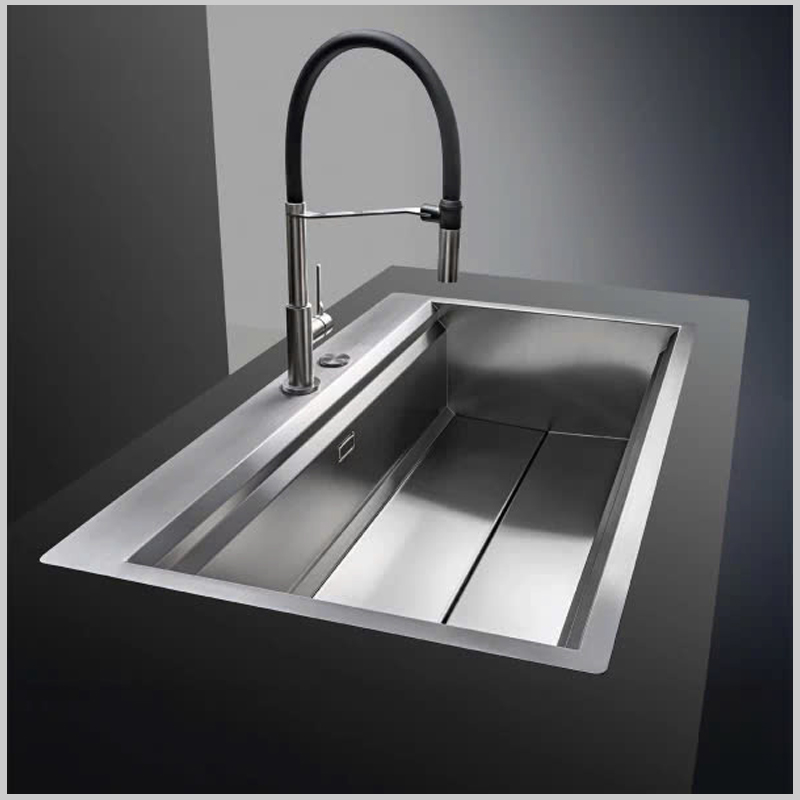 Bồn rửa bát NOBINOX MOSE NA808 1 hố nhập khẩu Italy chính hãng