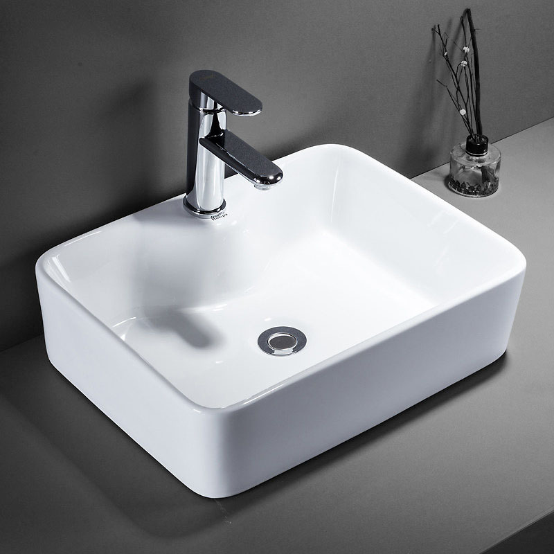 Chậu lavabo sứ cao cấp phủ men chống ố, thiết kế tiết kiệm diện tích, dễ vệ sinh