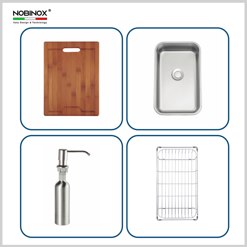 Gờ hạ bậc thông minh tích hợp rổ, thớt, khay tiện lợi và linh hoạt