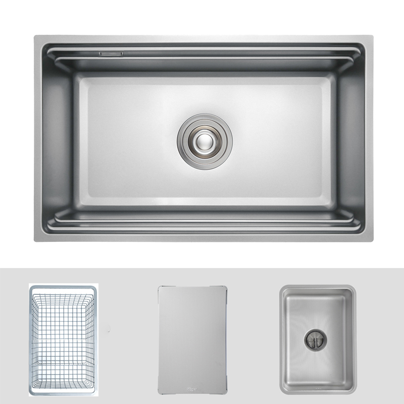 Chậu rửa bát 1 hố CR 7745AMG âm bàn inox 304 thiết kế hiện đại