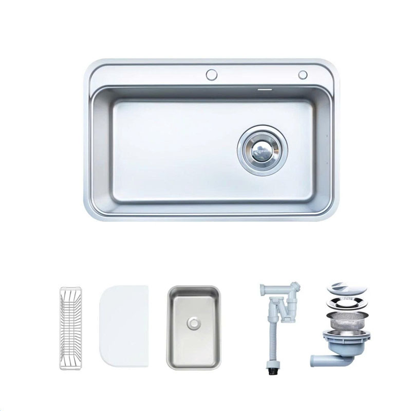 Chậu rửa bát 1 hố NOBINOX A382 kích thước đại 820x520mm chính hãng