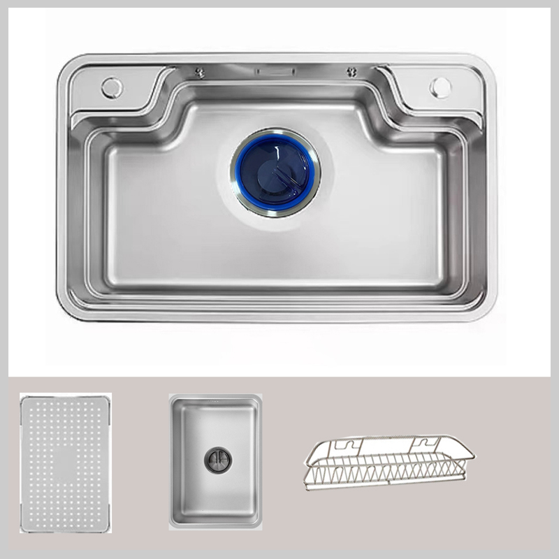 Chậu rửa bát 1 hố SKL7848 inox 304 – chống xước, ép khuôn liền khối, lòng sâu tiện dụng