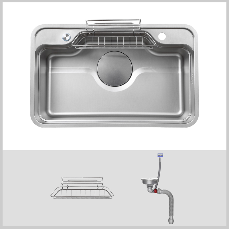 Chậu rửa bát Kluger KF7848FS S78 Basic inox 304, thiết kế hiện đại, chống xước