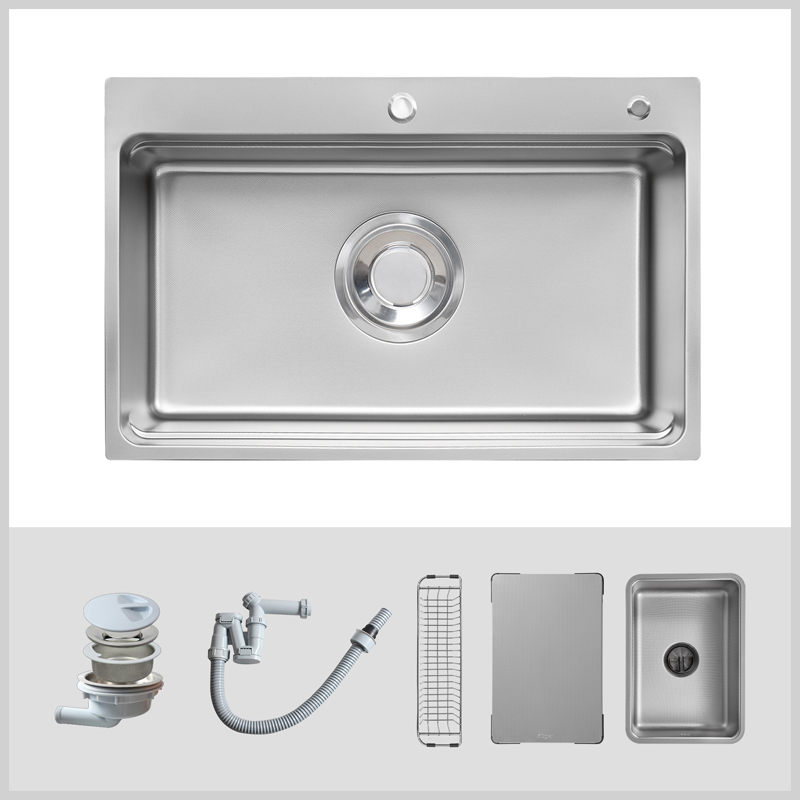 Chậu rửa bát Kluger KF7850FS Plus 1 hố inox 304 POSCO hiện đại