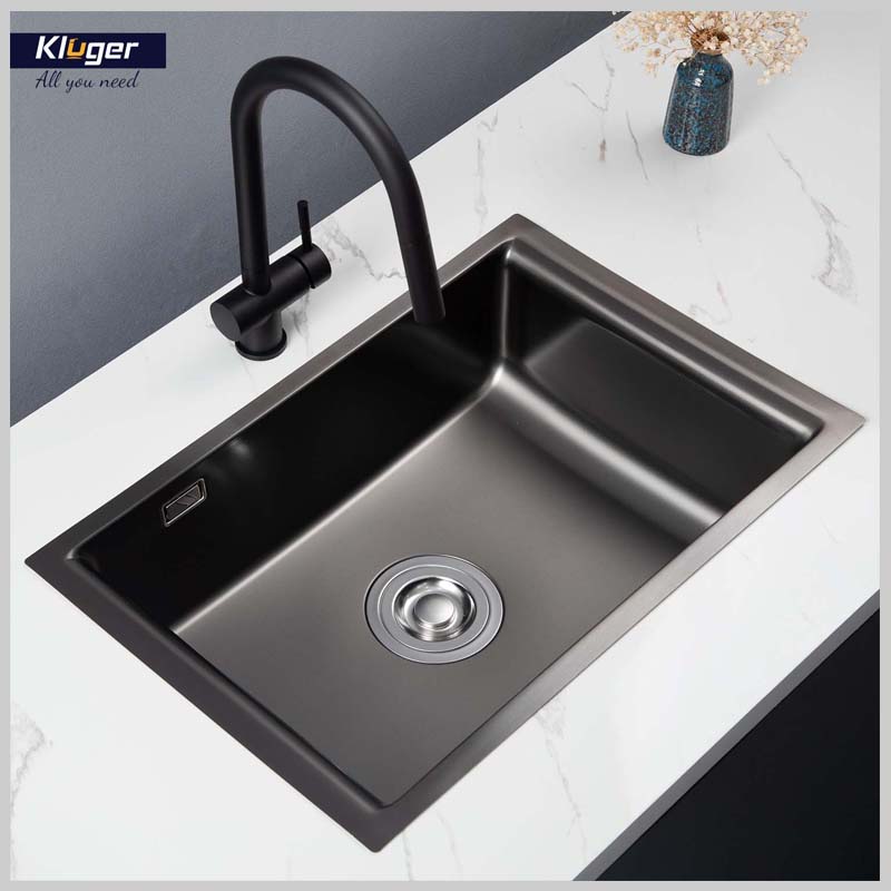 Chậu rửa bát Kluger KU8121B – S68 tổng thể thiết kế âm bàn hiện đại