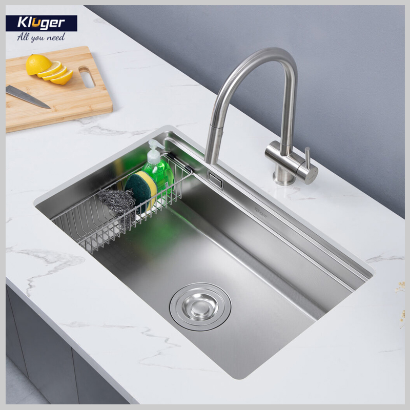 Lắp đặt âm bàn chậu rửa bát Kluger KWU8161FS – hiện đại, thẩm mỹ