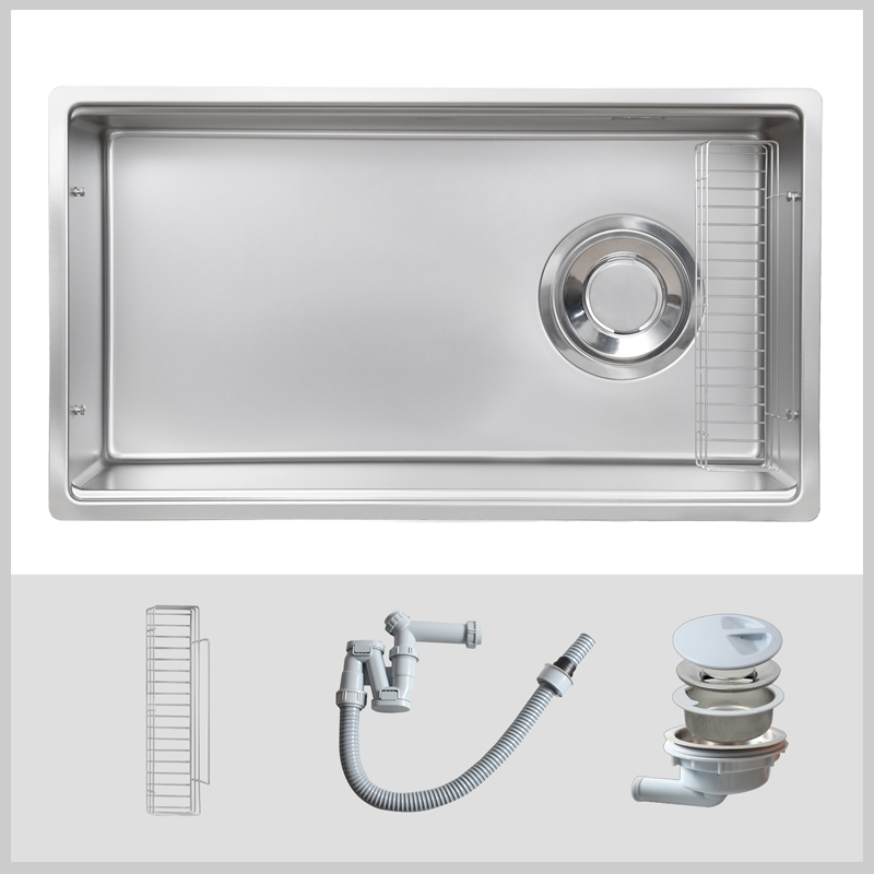 Chậu rửa bát Kluger KY8045FS – S80 inox 304 âm bàn chống xước