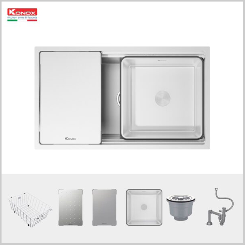 Chậu rửa bát KONOX KN7644SU âm bàn inox 304 chính hãng
