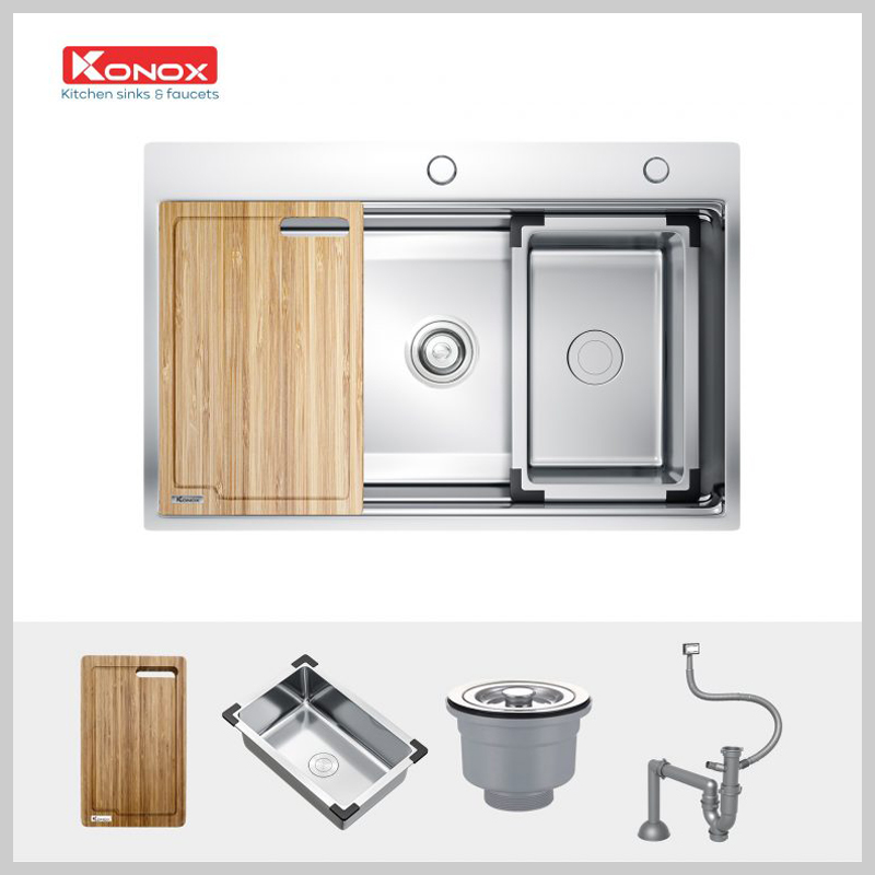 Chậu rửa bát Konox KN7650TS inox 304