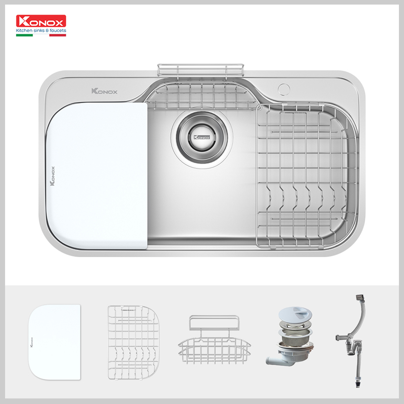 Chậu rửa bát Konox TARI 9051SR inox 304 cao cấp