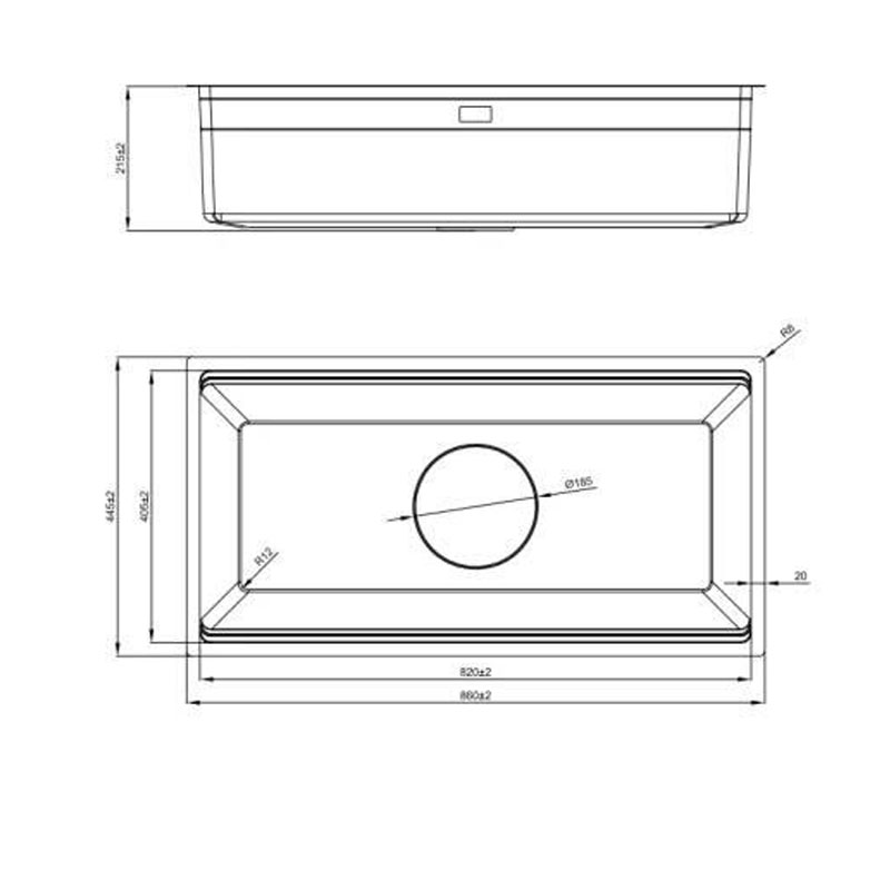 Chậu Rửa Bát Nobinox LIRA NJ566D kích thước 860x445x210mm