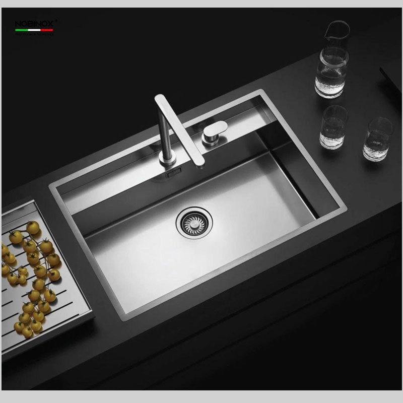Chậu rửa bát NOBINOX LUMIA NJ557 inox 304 nguyên khối