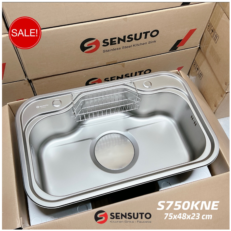 Chậu rửa bát SENSUTO S750KNE thiết kế sang trọng, hiện đại cho phòng bếp