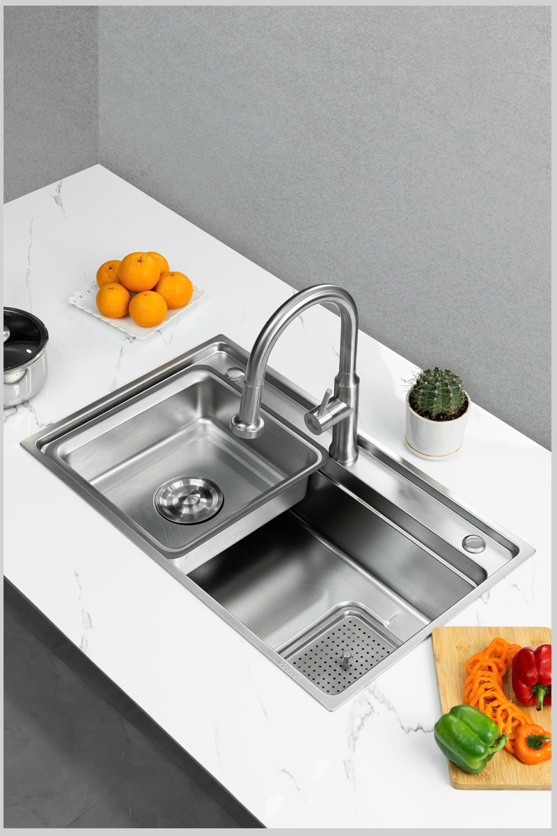 Công nghệ ép khuôn liền khối inox POSCO 304 cho chậu TD CRB7546