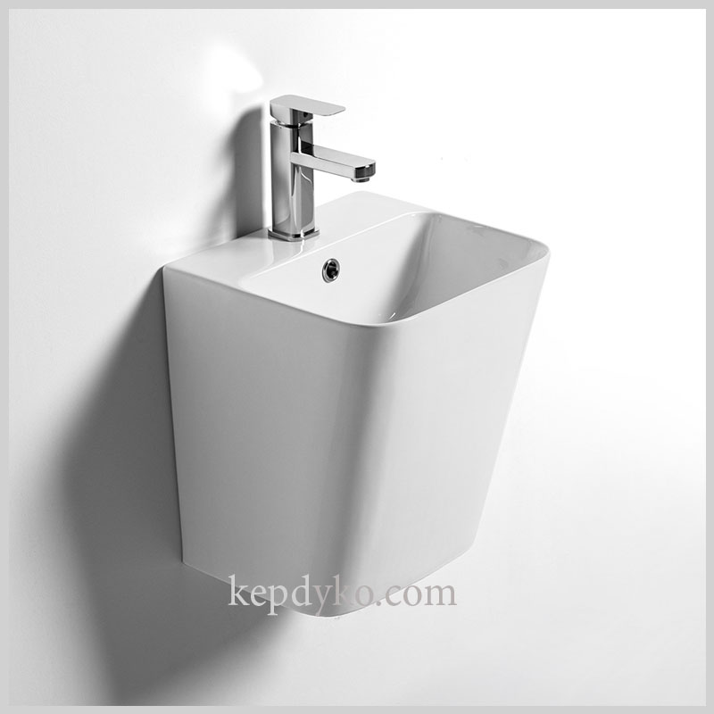 Chậu rửa mặt liền chân treo tường – Thiết kế sang trọng, men sứ Nano
