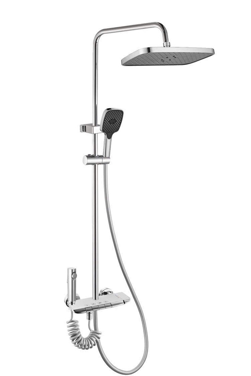 Sen cây nóng lạnh đồng mạ Crom cao cấp trong combo phòng tắm AV109