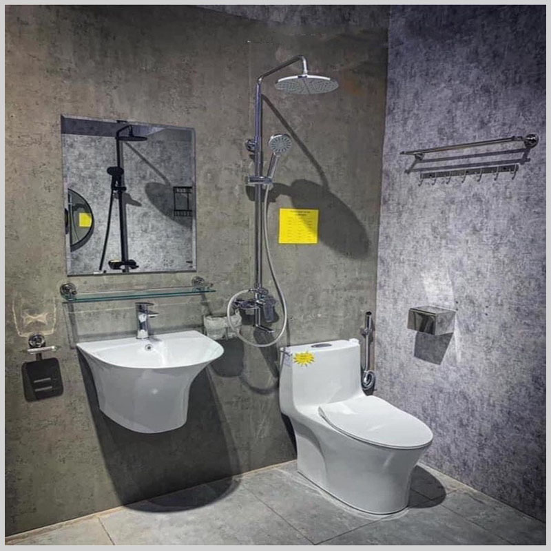 Combo Nhà Tắm K22 Trọn Bộ 8 Món Thiết Bị Vệ Sinh Cao Cấp