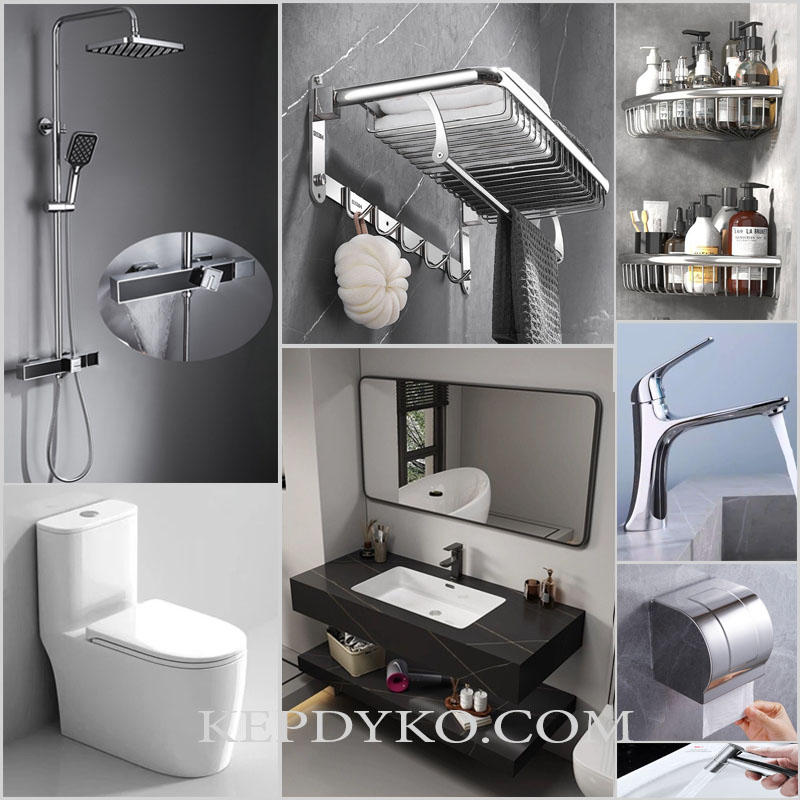 Combo Nhà Tắm RG68 VIP – trọn bộ 9 món cao cấp