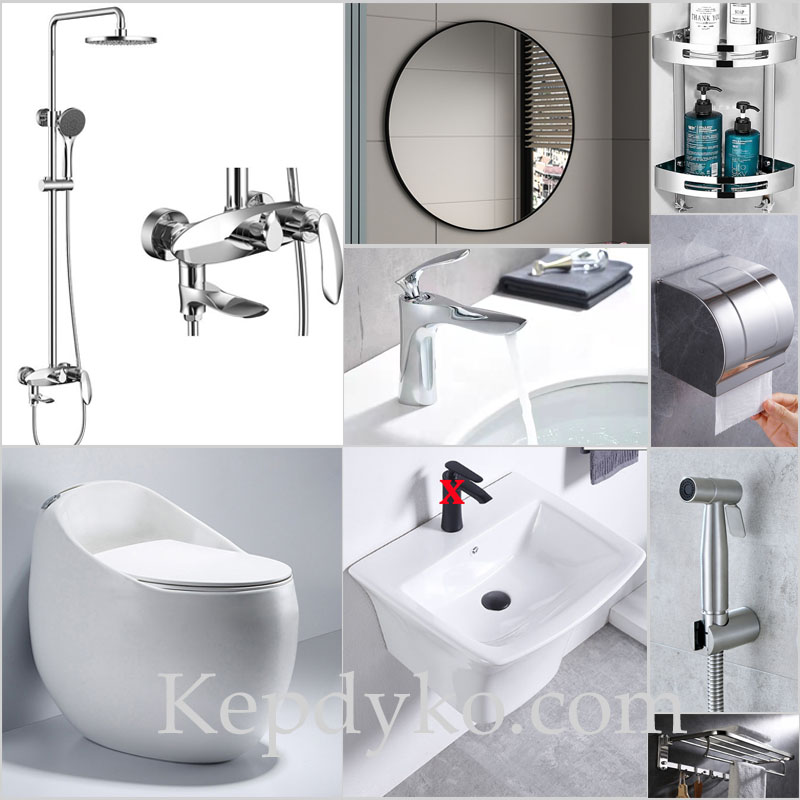 Combo phòng tắm KBS20 trọn bộ thiết bị vệ sinh giá rẻ, chính hãng