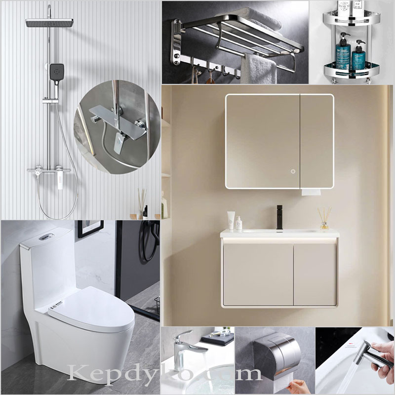 Combo phòng tắm KBS282 trọn bộ thiết bị vệ sinh cao cấp, thiết kế hiện đại