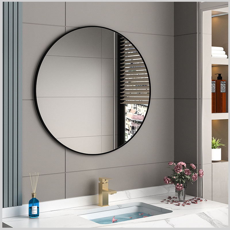 Gương soi bo viền đen cao cấp – Hình ảnh sắc nét, chống mờ sương