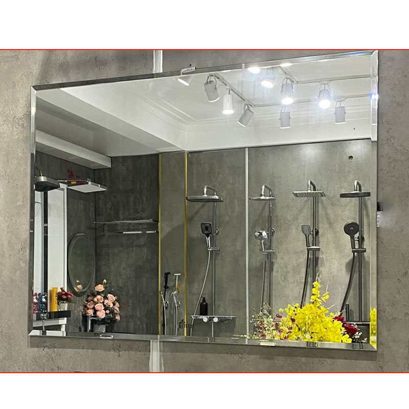 Gương soi tráng bạc chữ nhật cao cấp – Combo thiết bị vệ sinh CB03