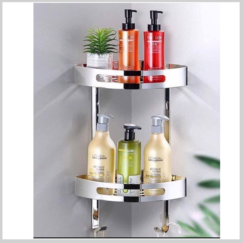 Kệ góc phòng tắm inox 304 CB13V giúp tối ưu không gian gọn gàng