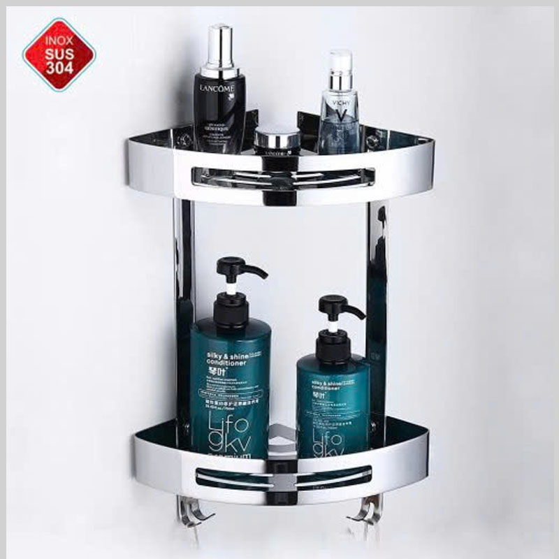 Kệ góc inox 304 CB97 – tiết kiệm không gian, bền đẹp, chống ăn mòn