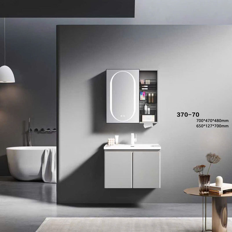 Khoang lưu trữ gọn gàng của tủ chậu phòng tắm PVC YS370