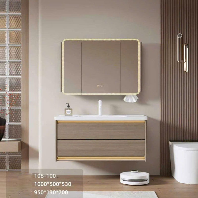 Khoang lưu trữ rộng rãi của tủ lavabo inox YS108