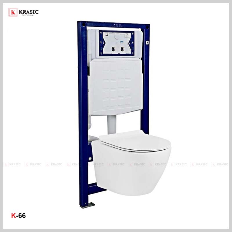 Khung treo két nước âm tường T-06 cho bồn cầu KRASIC K-66