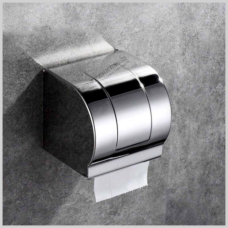 Lô giấy nhà tắm inox cao cấp, nhỏ gọn, chống nước, dễ lắp đặt