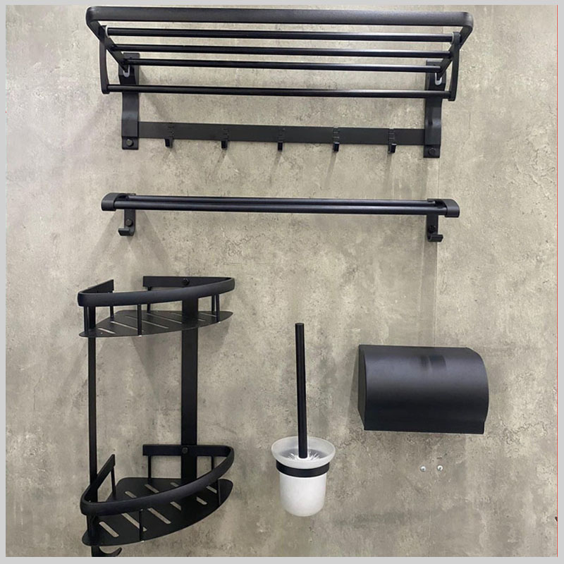 Bộ phụ kiện nhôm tĩnh điện màu đen đầy đủ tiện ích – CB03